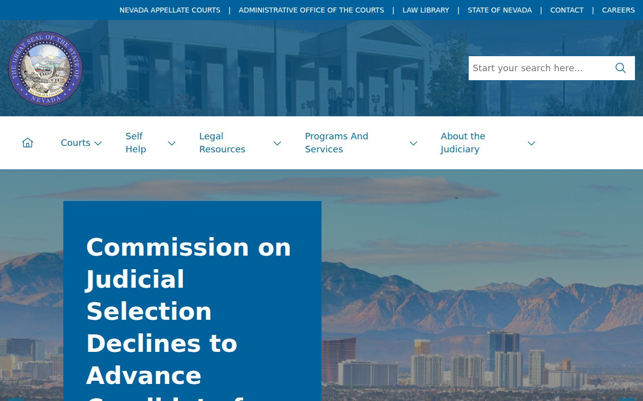 Eureka County criminal history Nevada judiciary court records